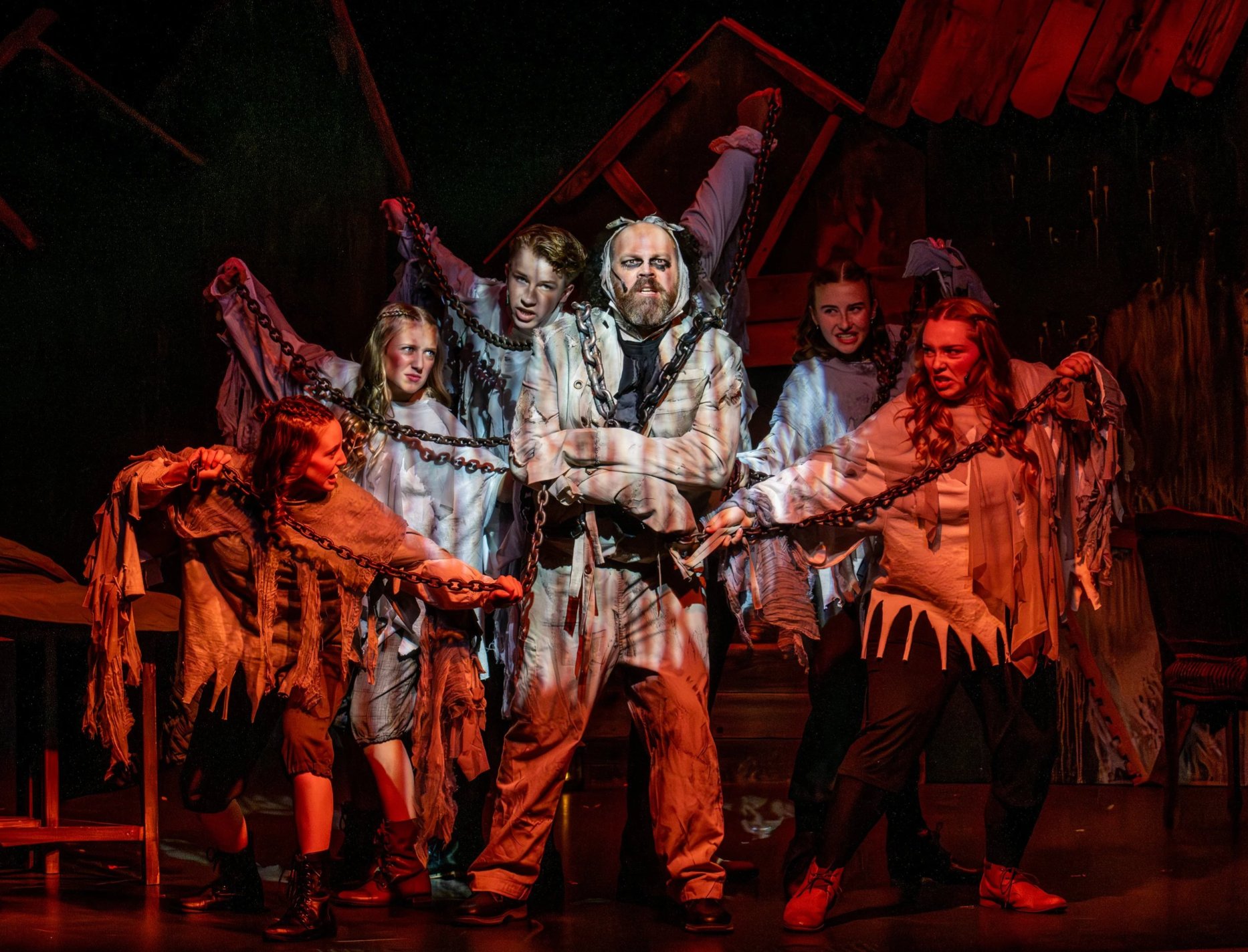 The full company at curtain call